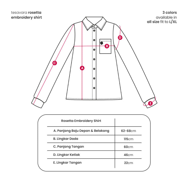 Rosetta Embroidery Shirt